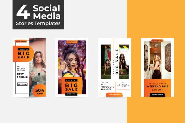 Social Media Stories Templates Social Media Stories Templates