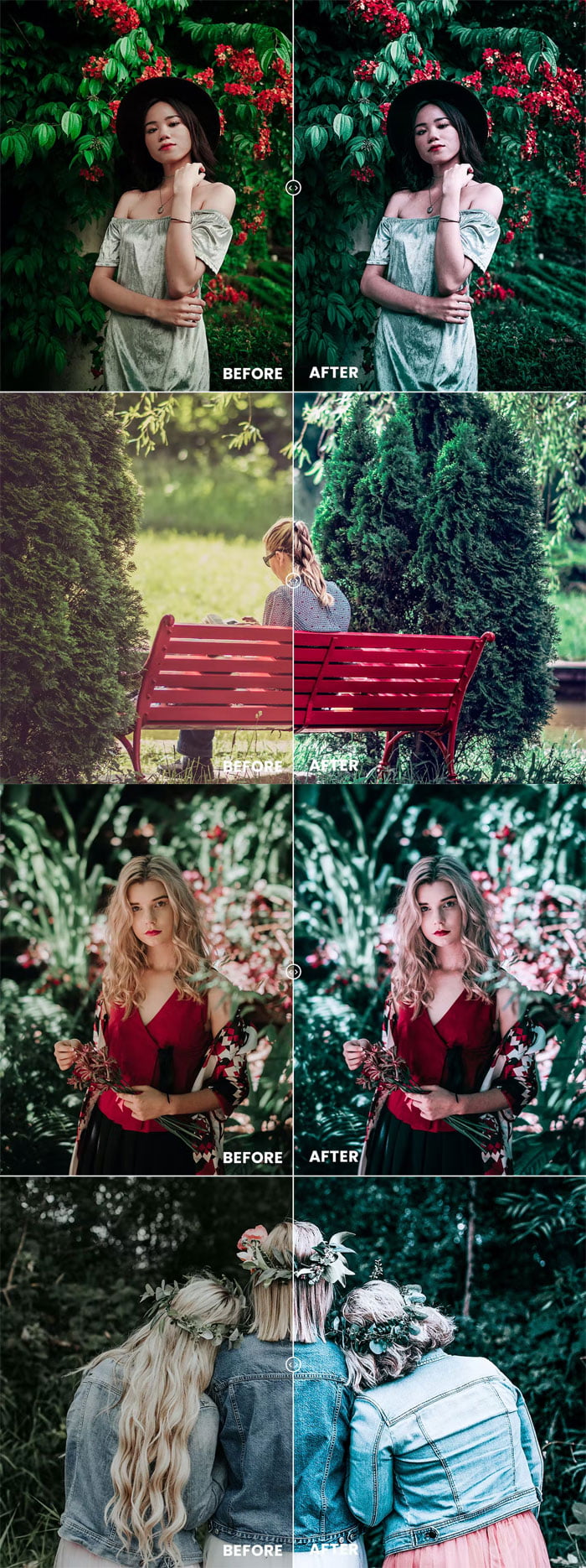 Strawberry Forest Photoshop Action & Lightroom Strawberry Forest Action Lightroom