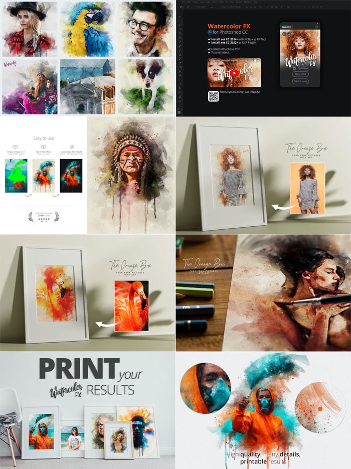 Watercolor FX Photo Effects Plugin