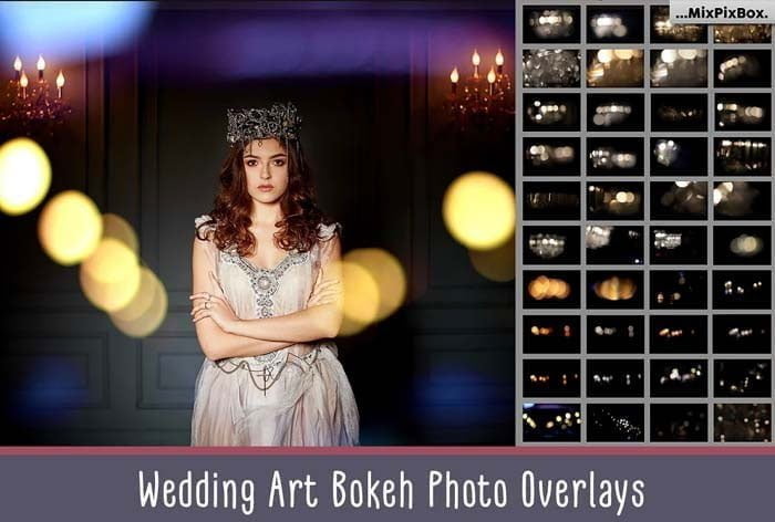 Wedding Art Bokeh Photo Overlays