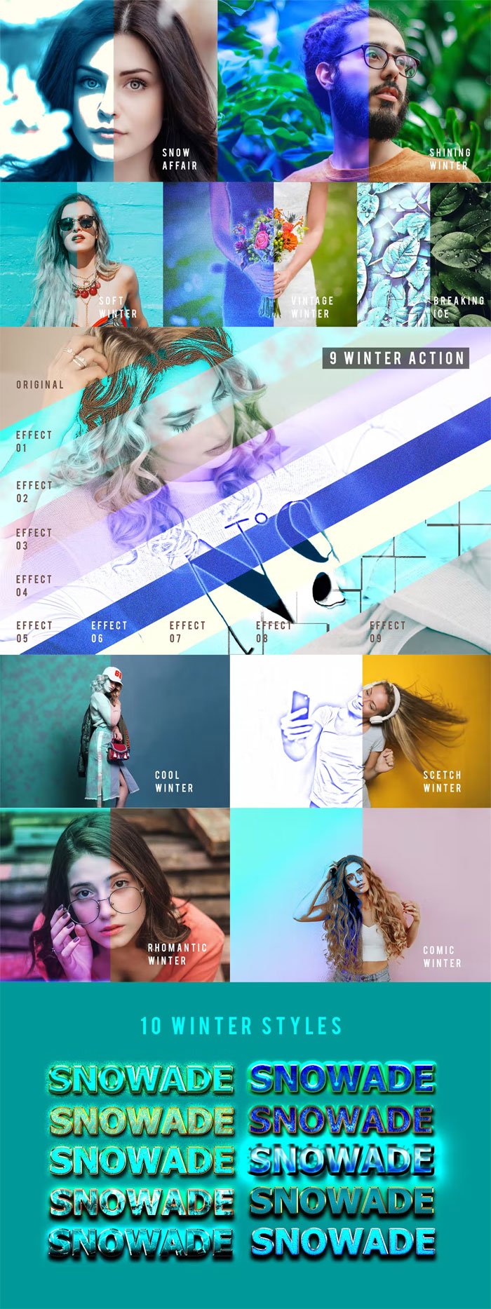 Winter Pack Photoshop Action Winter Pack Action