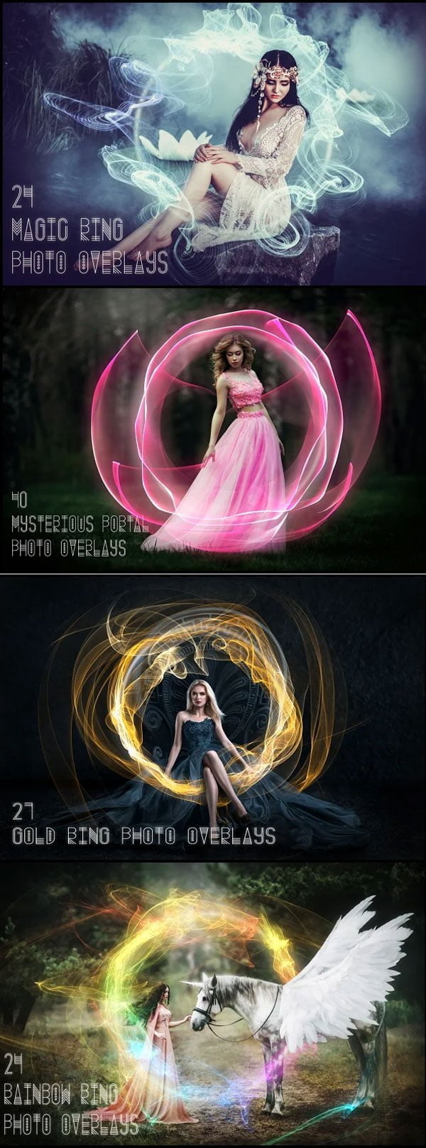 109 Magic Ring Photo Overlays Pack