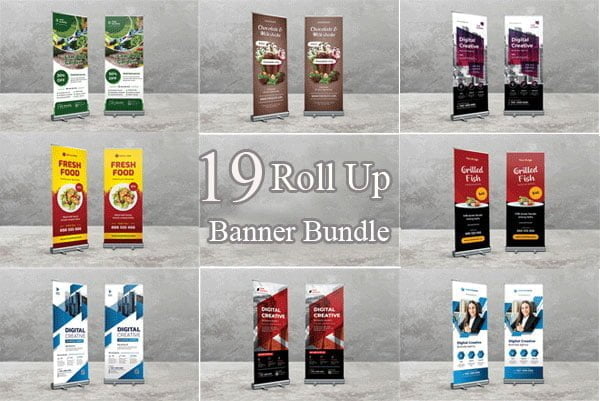 19 Roll Up Banner Bundle