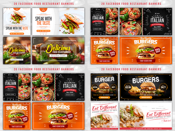 20 Facebook Food Restaurant Banners Food Restaurant Banners