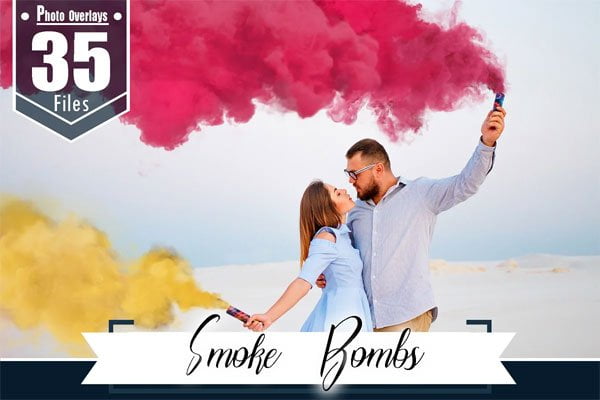 35 Smoke Bomb Overlays Colorful Fog 35 Smoke Bomb Overlays