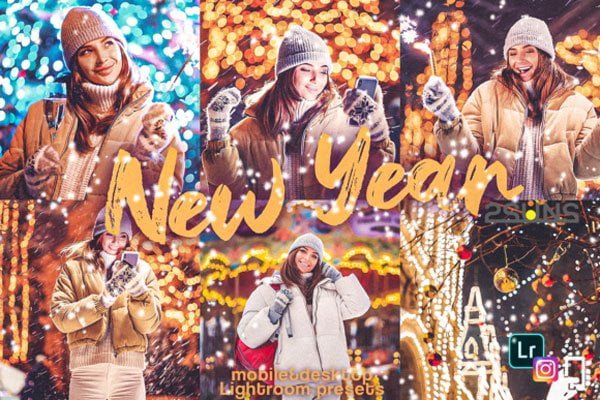 5 New Year Mobile Lightroom Presets 5 New Year Mobile Presets