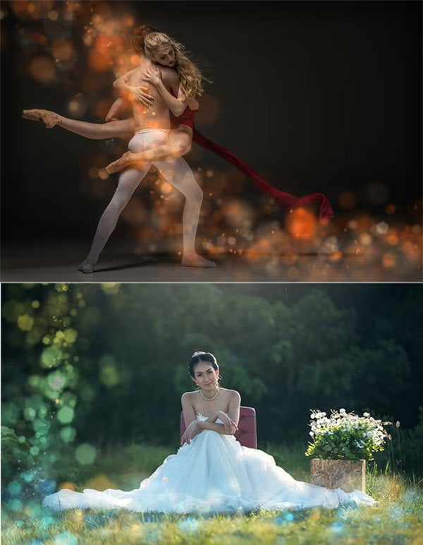 50 Colorful Photo Overlay Bokeh
