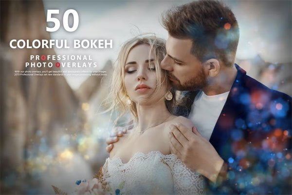 50 Colorful Photo Overlay Bokeh