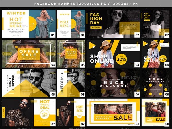 50 Facebook Multipurpose Banners