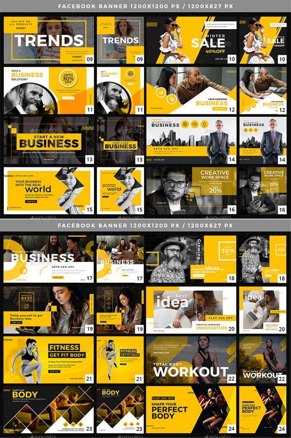 50 Facebook Multipurpose Banners