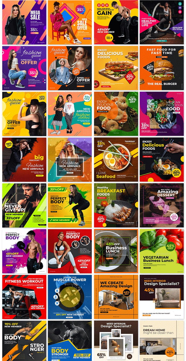 50 Instagram & Facebook Banners Pack 50 Instagram & Facebook Banners Pack