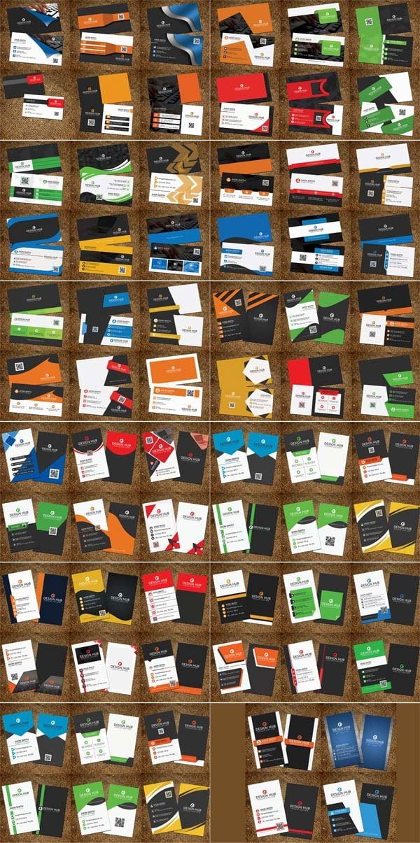 64 Business Card Templates Bundle