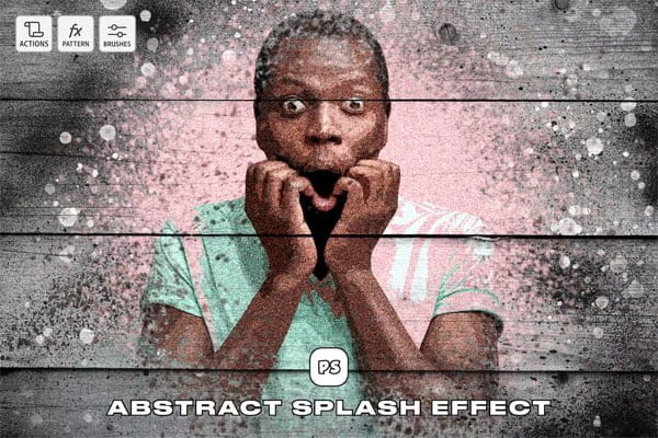 Abstract Splash Effect