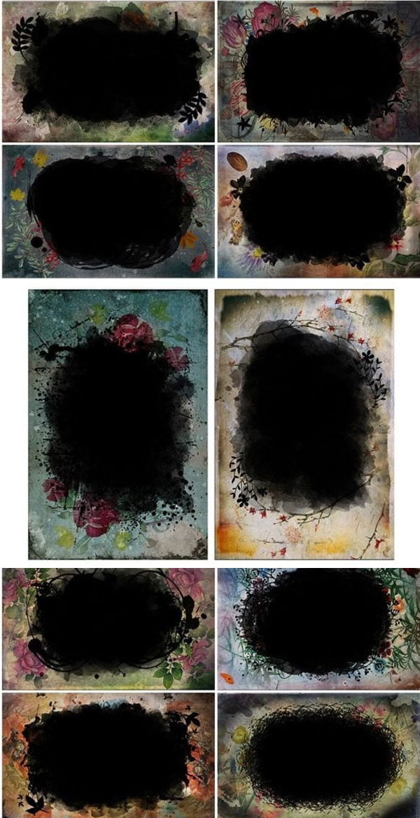 Artistic Vintage Photo Clipping Masks Artistic Vintage Photo Clipping Masks