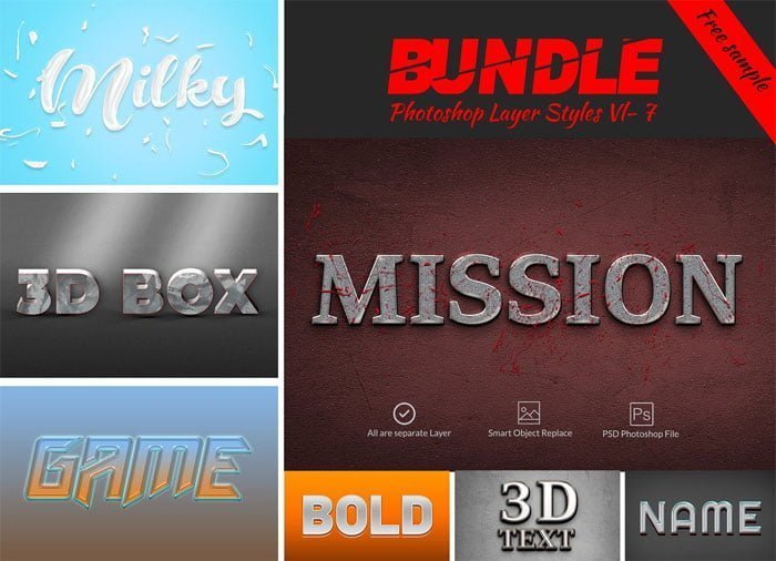 Bundle Photoshop Layer Style V.7 Bundle Photoshop Layer Style V.7