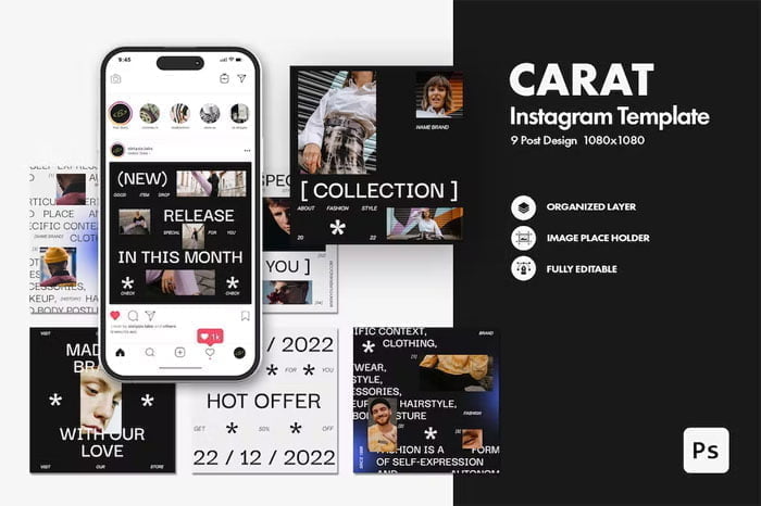 Carat Fashion Instagram Post