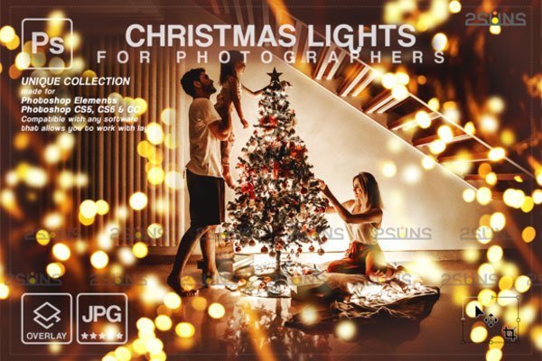 Christmas Lights Bokeh Overlay For Photography Christmas Lights Bokeh Overlay