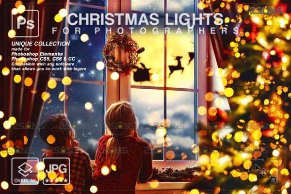 Christmas Lights Bokeh Overlay Photoshop Christmas Lights Bokeh Overlay Photoshop