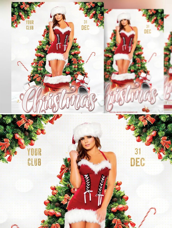 Christmas New Year Party Flyer Christmas New Year Party Flyer