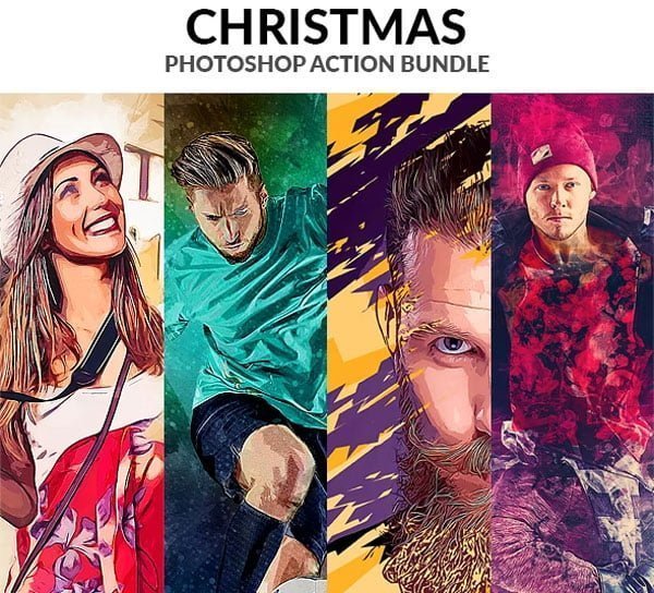 Christmas Photoshop Action Bundle