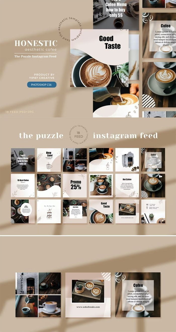 Coffee Shop Instagram Puzzle