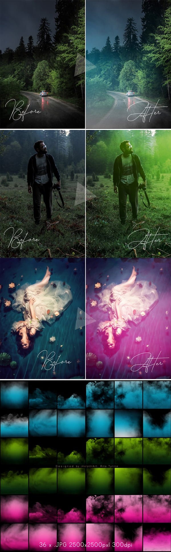 Colorful Fog Overlays Package Free Download Colorful Fog Overlays Package