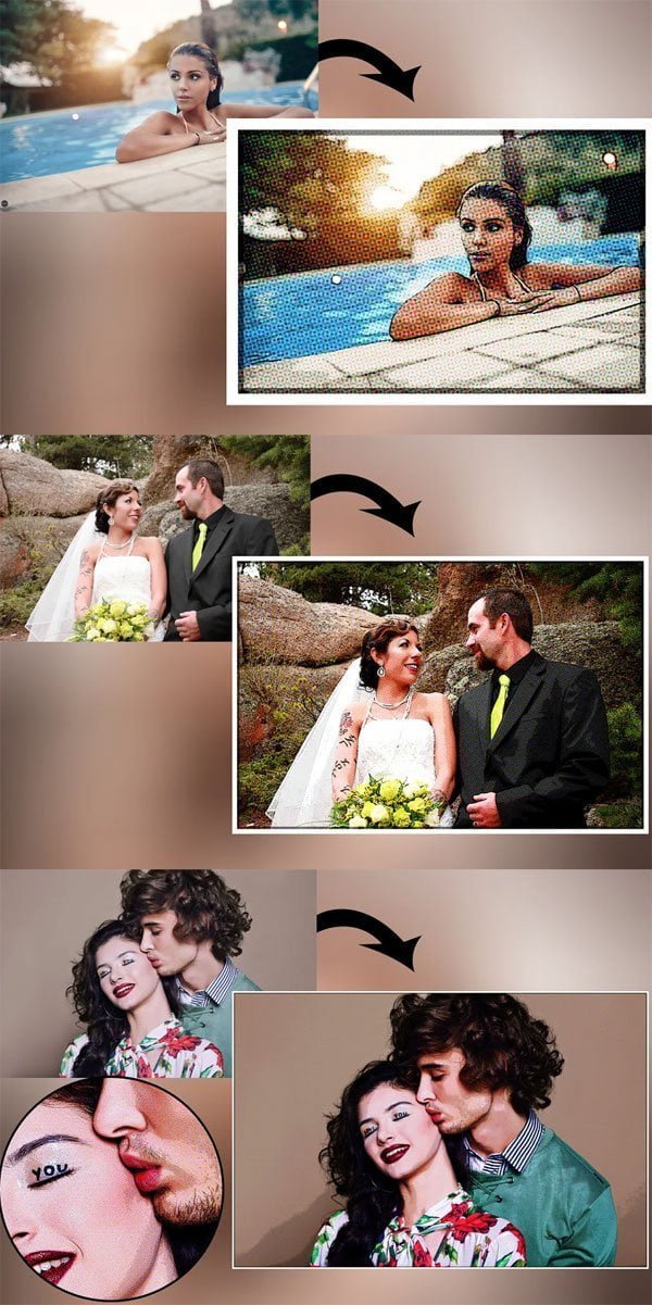 Comic Photo Frame Photoshop Action