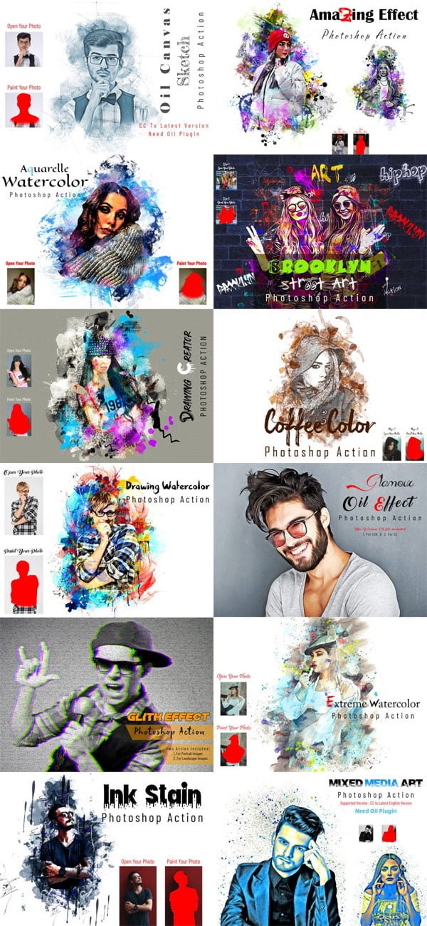 Extreme Effect Photoshop Action Bundles Extreme Effect Action Bundles