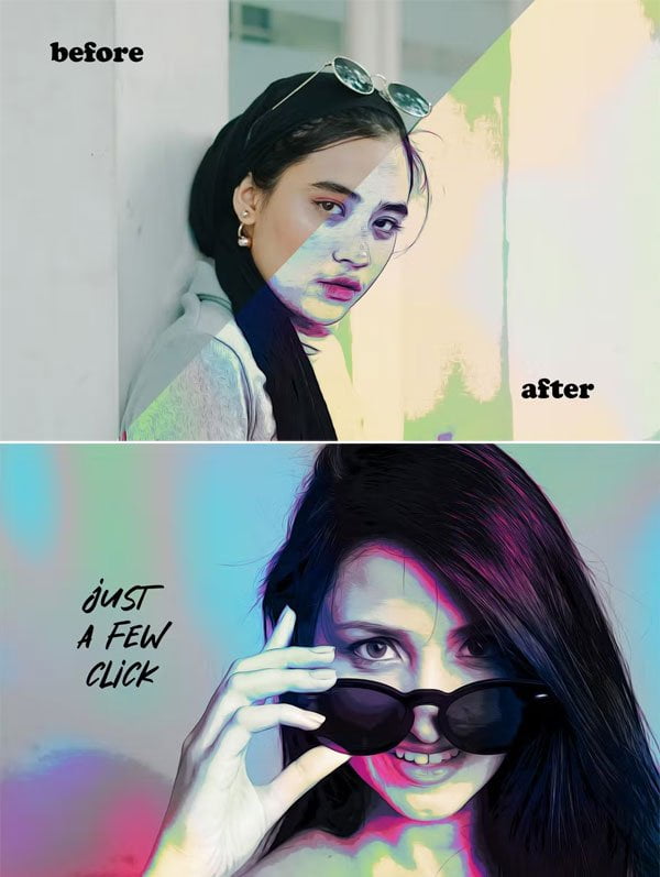 Fantasy Oil Paint Photo Effect