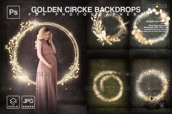 Golden lighting circle Backdrop v2 Golden lighting circle Backdrop v2