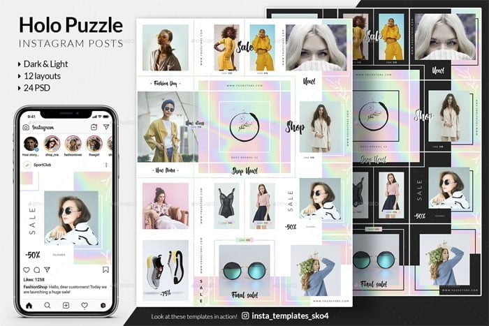 Holographic Puzzle Instagram Posts Holographic Puzzle Instagram Posts