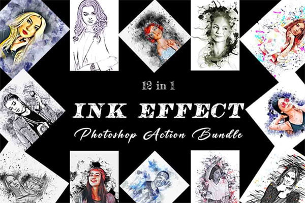 Ink Effect Action Bundle