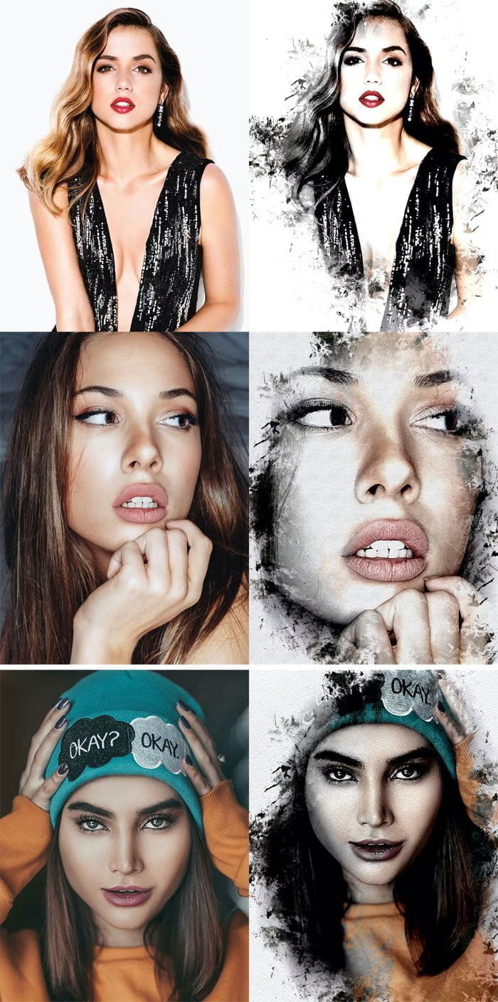 Ink Smudge Effect Photoshop Action