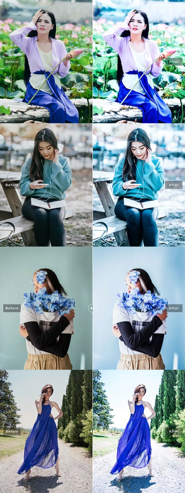 Iris Blue Lightroom Presets for Mobile and Desktop Iris Blue Lightroom Presets for Mobile and Desktop