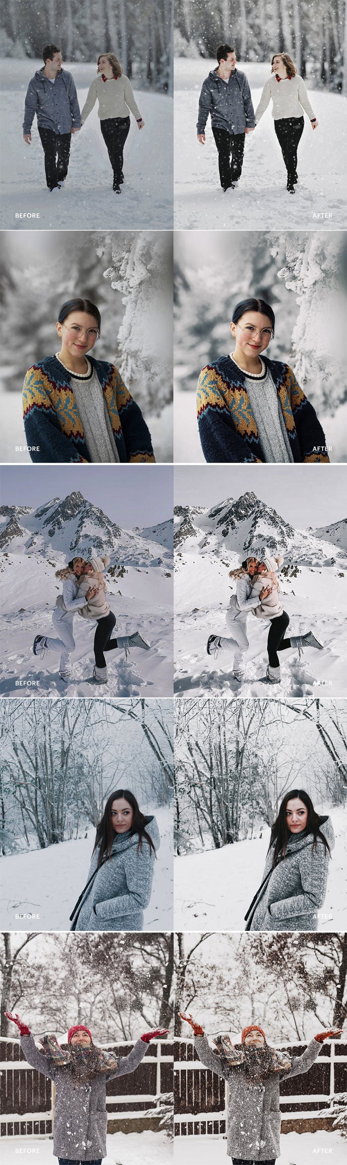 Lightroom Preset Snow Winter Lightroom Preset Snow Winter