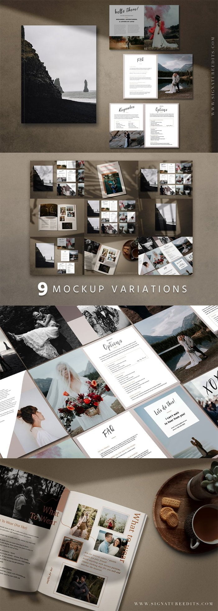 Modern Magazine Mockup Set Modern Magazine Mockup Set