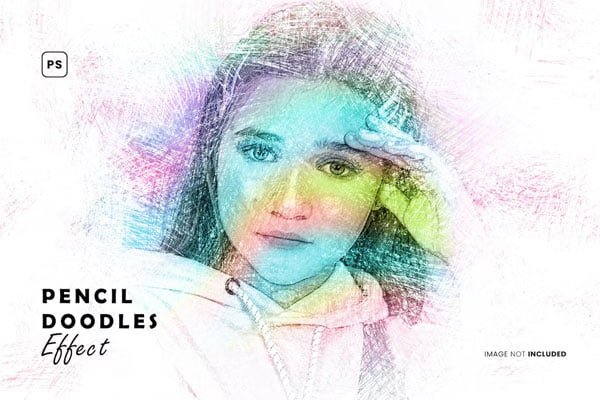 Pencil Doodles Photo Effect