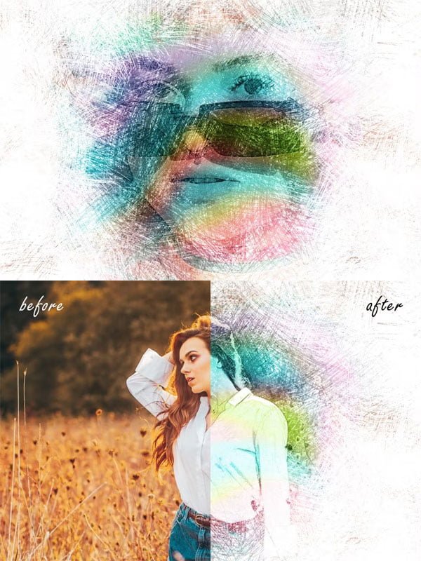 Pencil Doodles Photo Effect