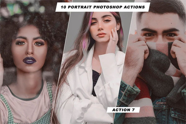 CreativeMarket - Portrait Photoshop Actions Portrait Photoshop Actions