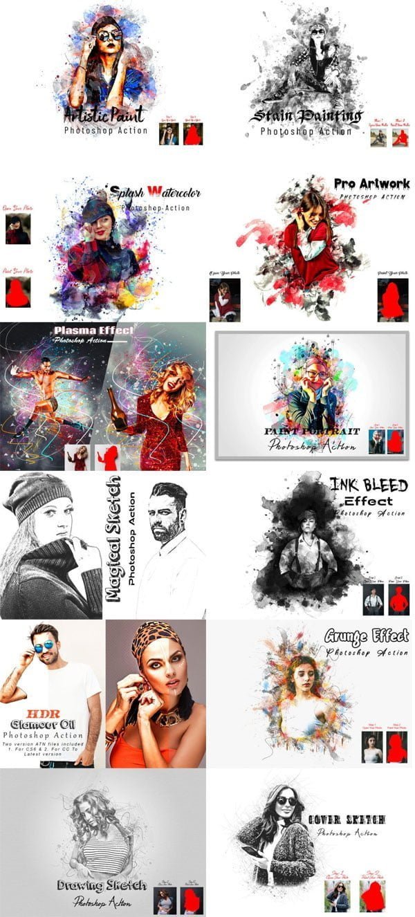Pro Effect Photoshop Action Bundles