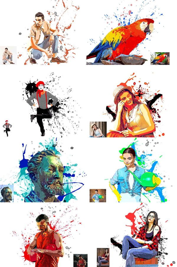 Pro Vector Splash Photoshop Action
