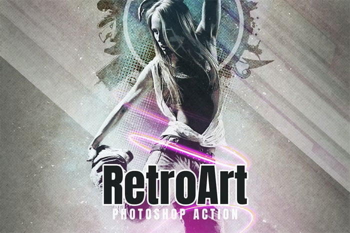 RetroArt Photoshop Action RetroArt Photoshop Action