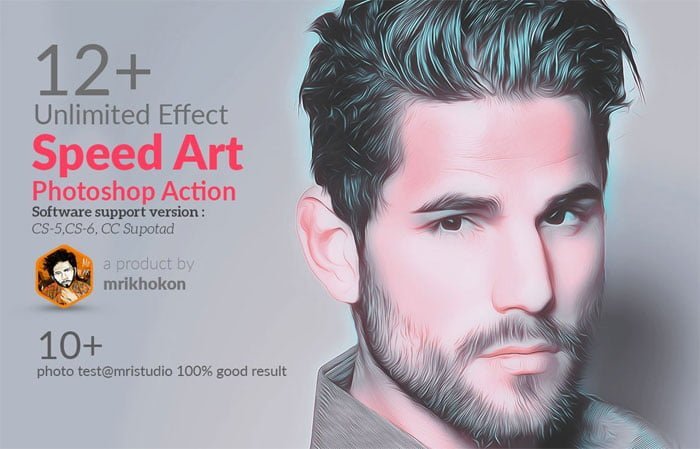 Speed Art Photoshop Action Speed Art Photoshop Action