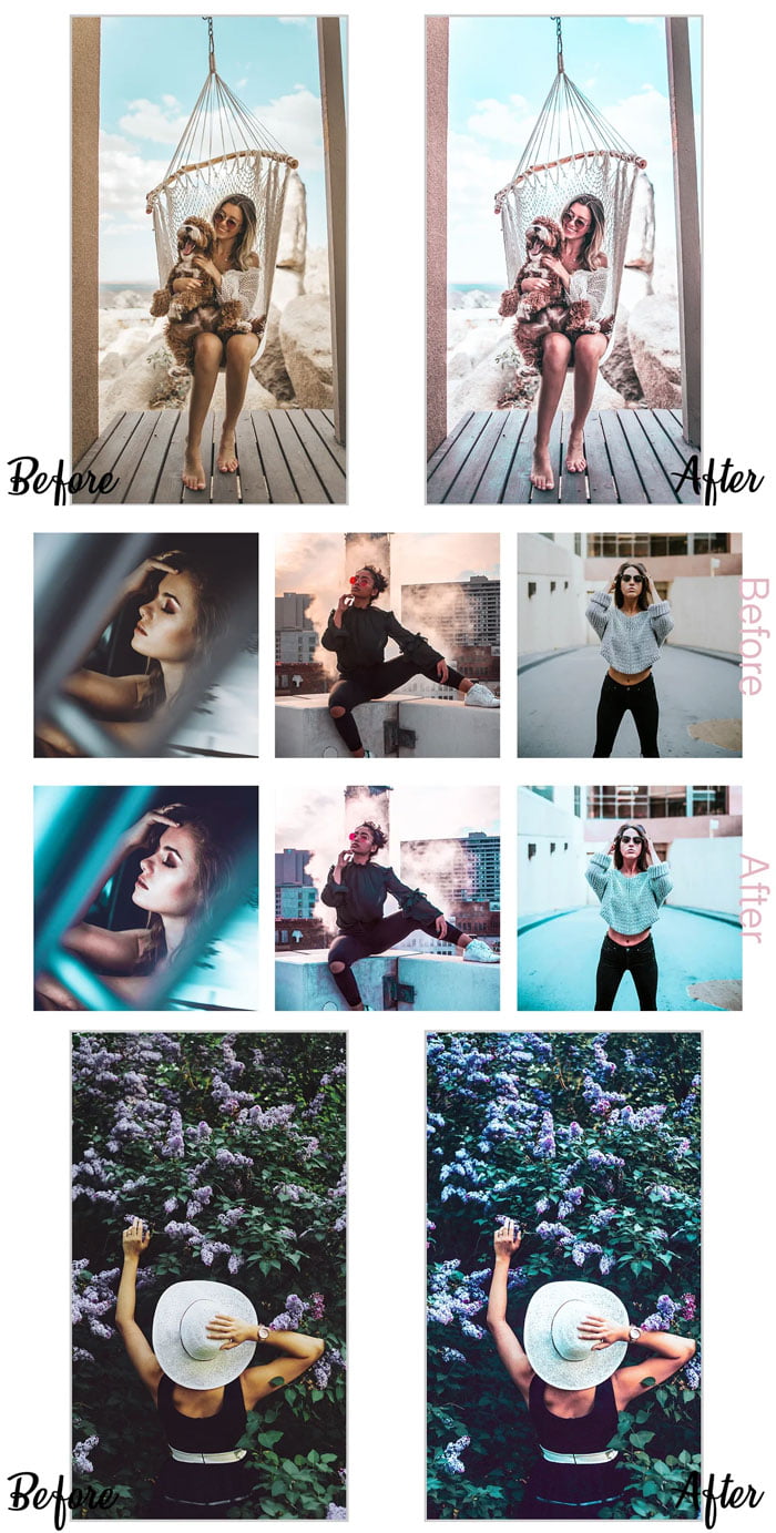 Teal Instagram Blogger Presets Teal Instagram Blogger Presets