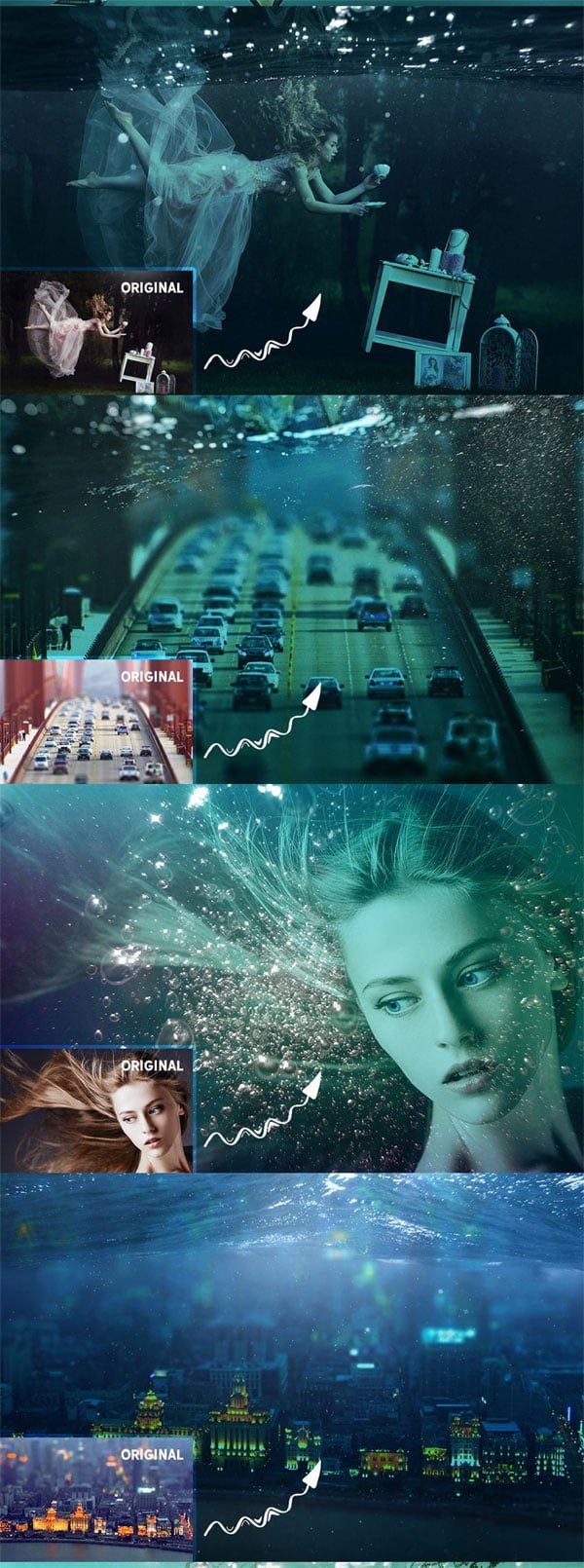 Underwater Photoshop Effect Underwater Photoshop Effect
