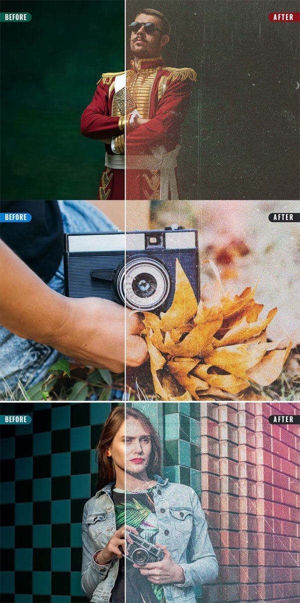 Vintage Film Grain Effect Photoshop