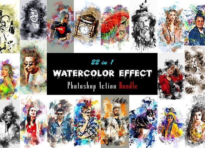 Watercolor Effect Photoshop Action