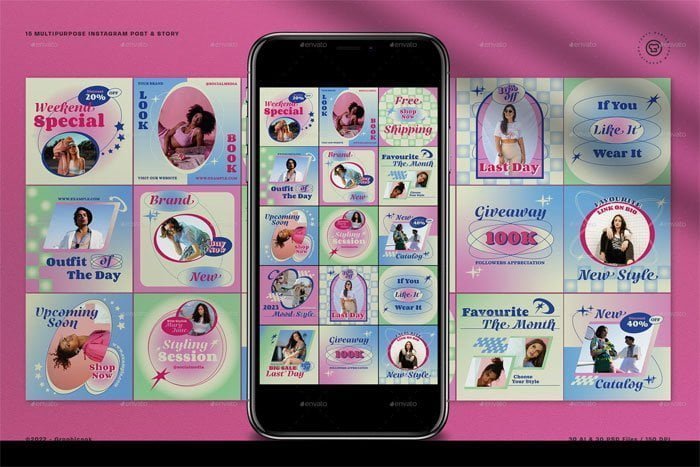 White Pink Y2K Fashion Instagram Pack White Pink Y2K Fashion Instagram Pack