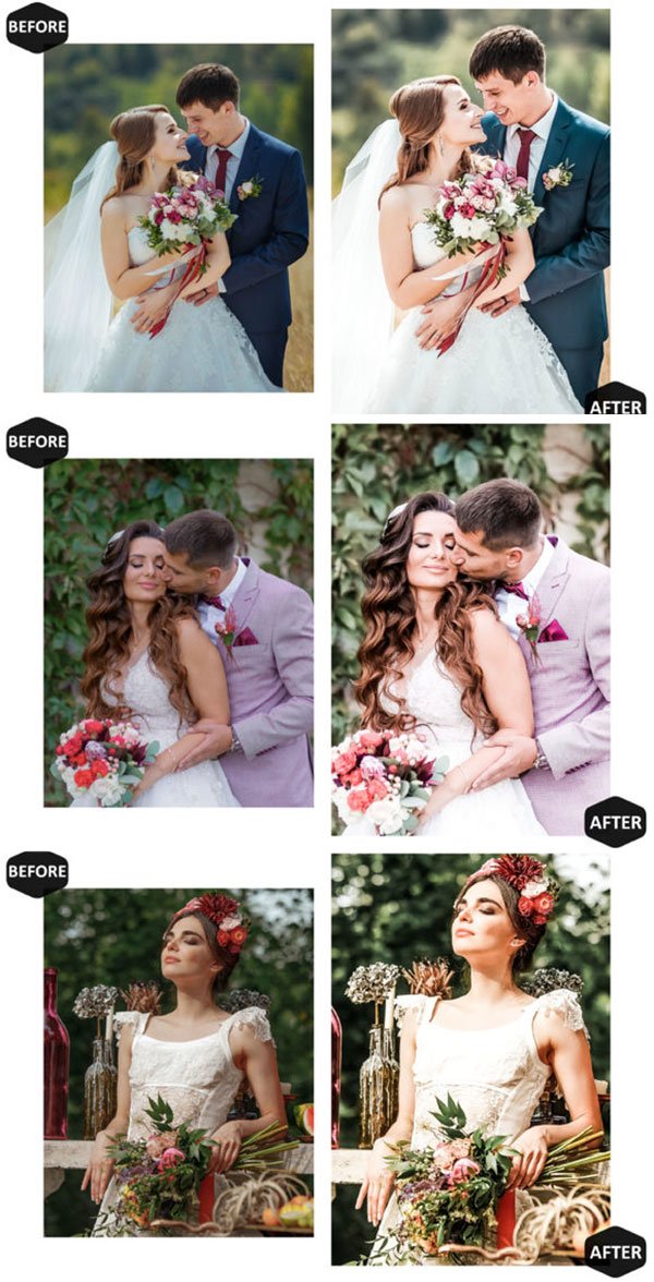 10 Bridal Bouquet Lightroom Presets