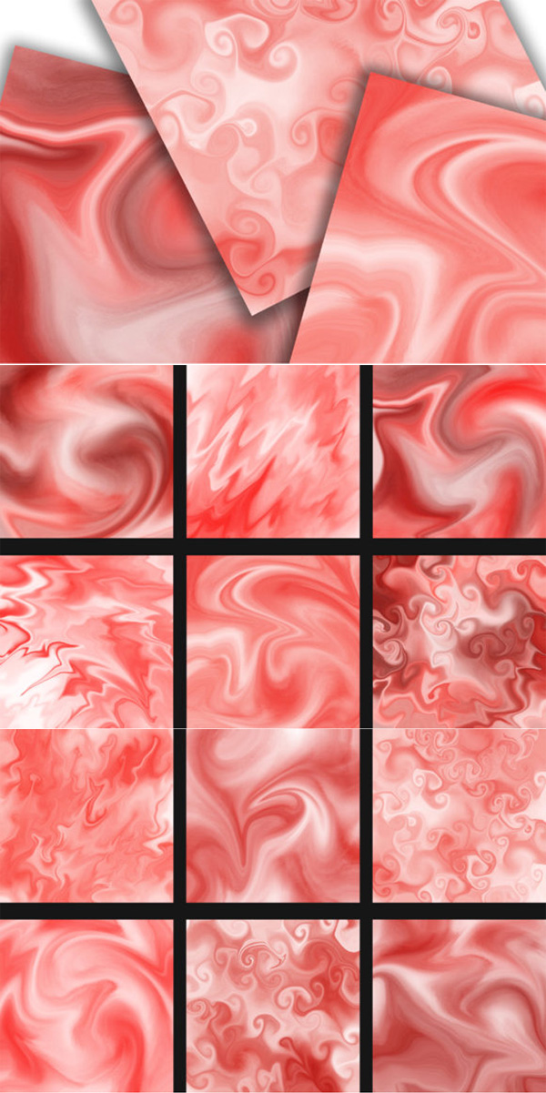 12 Shades of Red Marble Background